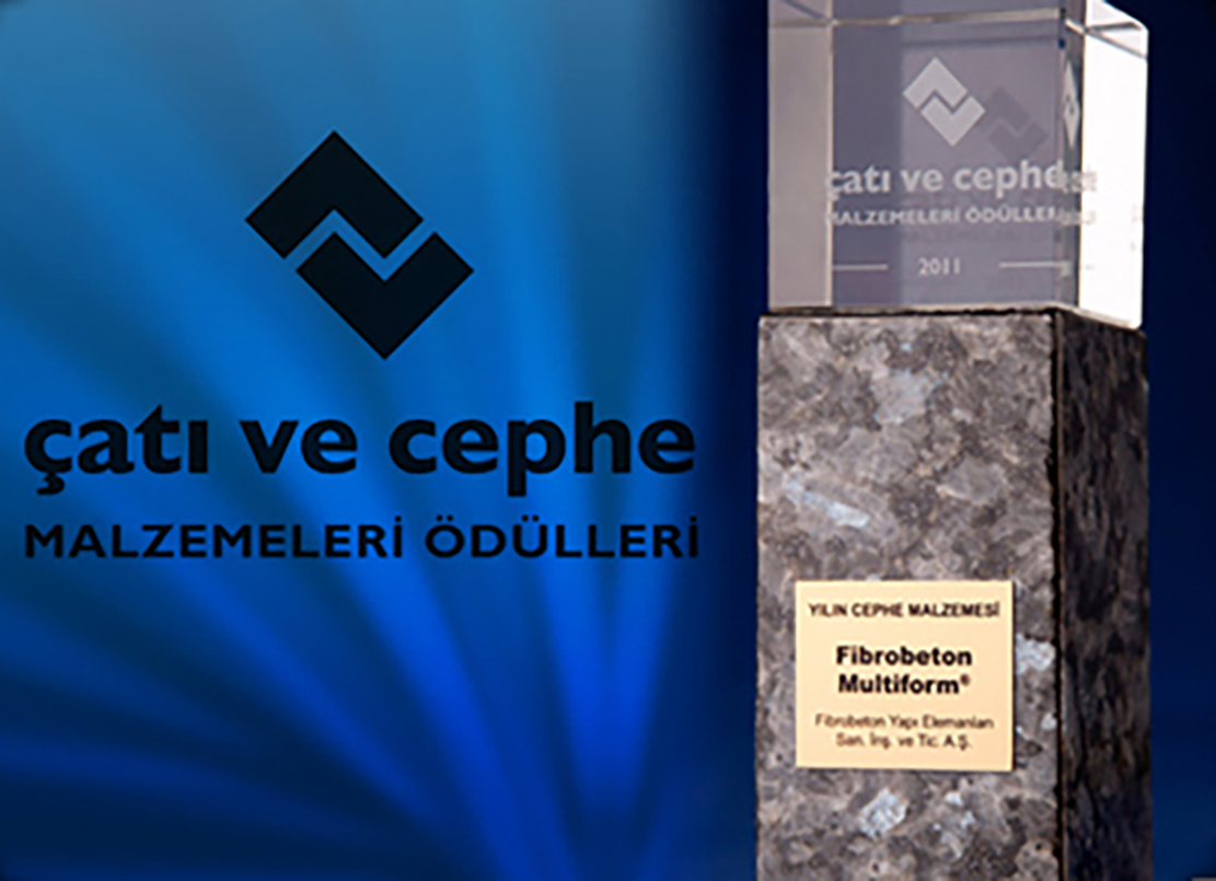 Fibrobeton, Fibro-Multiform® Teknolojisiyle, Çatı&Cephe dergisi tarafından bu yıl ilk kez düzenlenen yarışmada Yılın Cephe Malzemesi Ödülü'ne layık görüldü.   Fibro-Transbeton pXL pazara sunuldu.