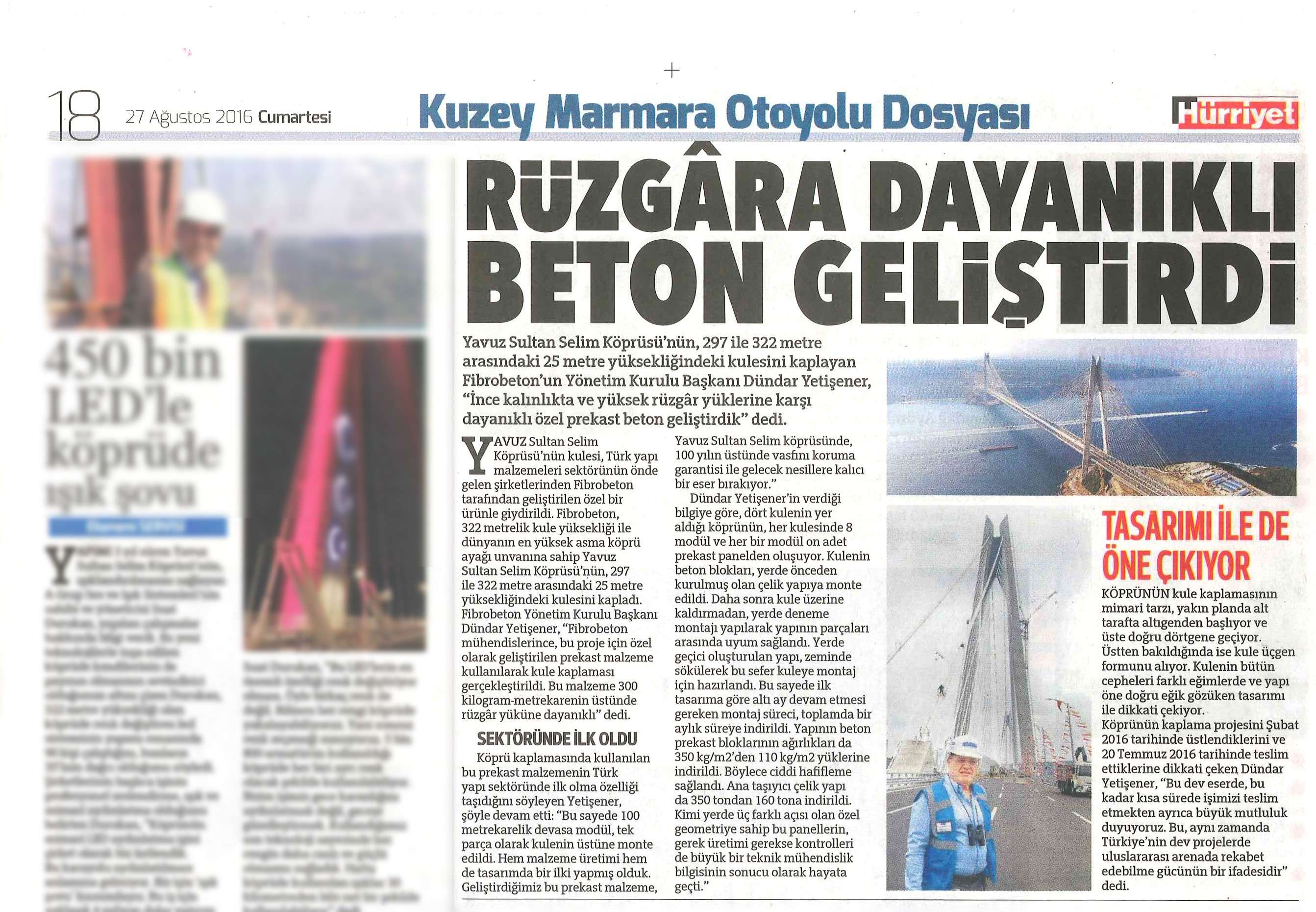 Fibrobeton Rüzgara Dayanıklı Beton Geliştirdi