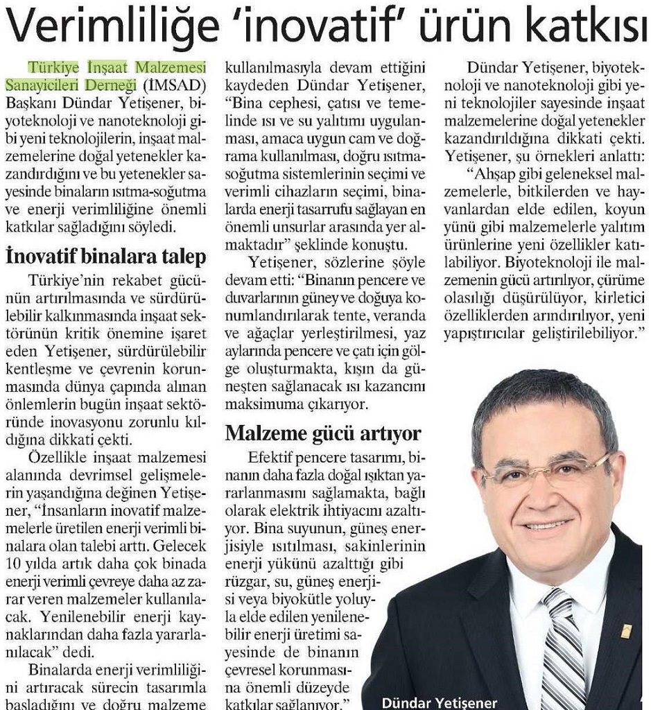 Fibrobeton Verimliliğe Inovatif Ürün Katkısı